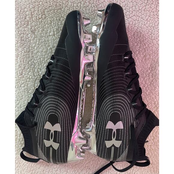 Under Armour Spotlight MC Black Football Cleats Men's Size 11.5 (3020675-001) - Picture 1 of 9